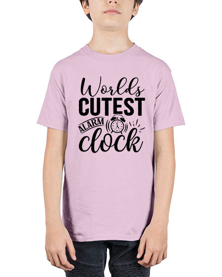 worlds cutest alarm clock 472# - baby - Youth Tee Unisex