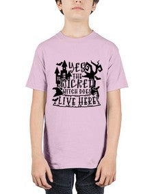 yes the wicked witch does live here 2# - witch - Youth Tee Unisex