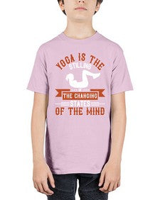 yoga is the stilling of the changing states of the mind  628# - yoga - Youth Tee Unisex