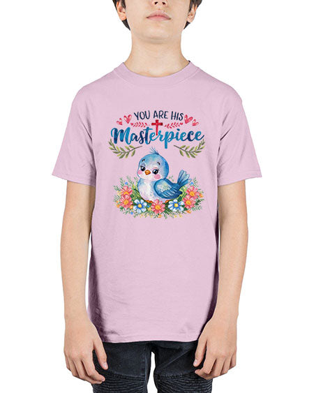 you are his masterpiece 85# - birds - Youth Tee Unisex