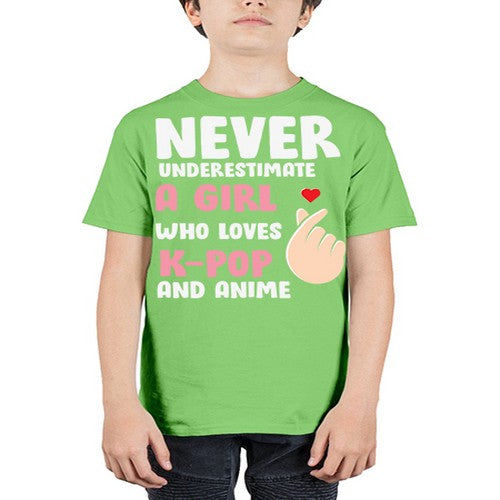 A Girl Who Loves Kpop and Anime 188# - anime - Youth Tee Unisex