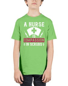 A Nurse is compassion in scrubs Style 18# - nurse - Youth Tee Unisex