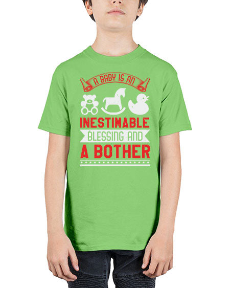A baby is blessing and a bother Style 4# - baby shower - Youth Tee Unisex