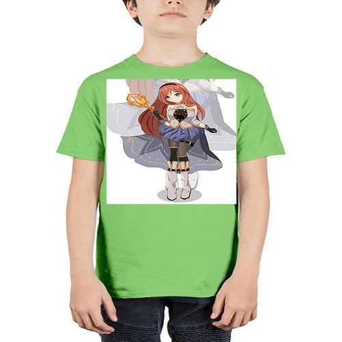 A beautiful girl with magic wand game 23# - anime - Youth Tee Unisex