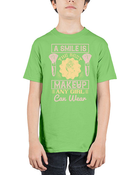 A smile is the best makeup any girl can wear Style 205# - beauty - fashion - Youth Tee Unisex