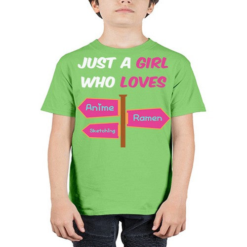 AGirl Who Love Anime Ramen Anime 189# - anime - Youth Tee Unisex