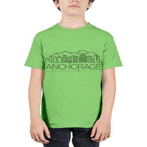 Anchorage Minimal Skyline 323# - cities - Youth Tee Unisex