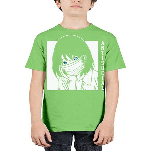Anti Social Japanese Text Anime Anime 221# - anime - Youth Tee Unisex