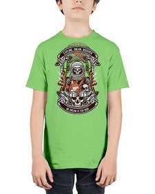 Astronaut Skull 243# - skull and bones - Youth Tee Unisex