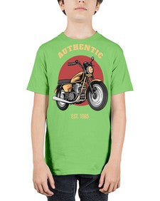 Authentic 8# - motorcycle - Youth Tee Unisex