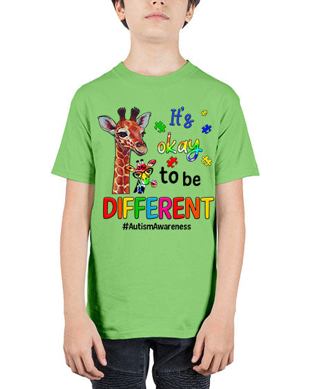Autism Giraffe - autism - Youth Tee Unisex
