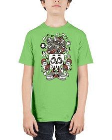 Barbell Skull Head 247# - skull and bones - Youth Tee Unisex