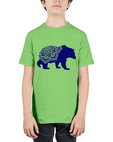 BearMandala 253# - mandala - Youth Tee Unisex