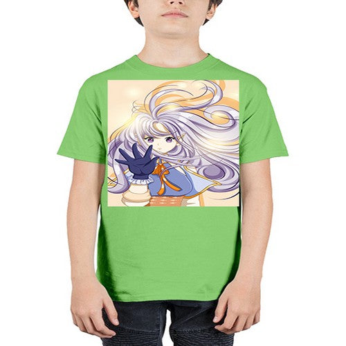 Beautiful and cute fairy with long purple hair 68# - anime - Youth Tee Unisex