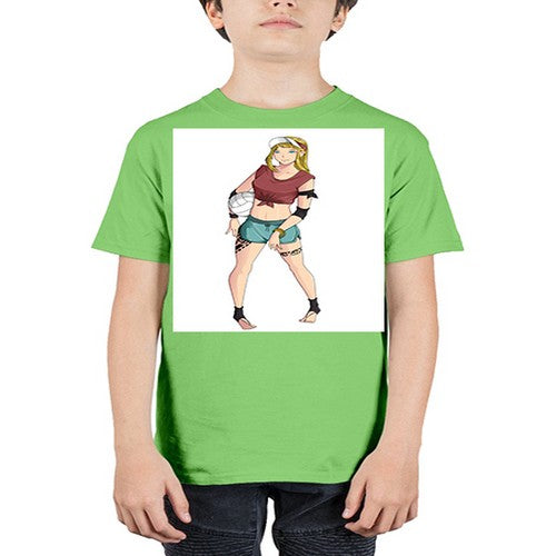 Beautiful girl volley in summer beach 38# - anime - Youth Tee Unisex