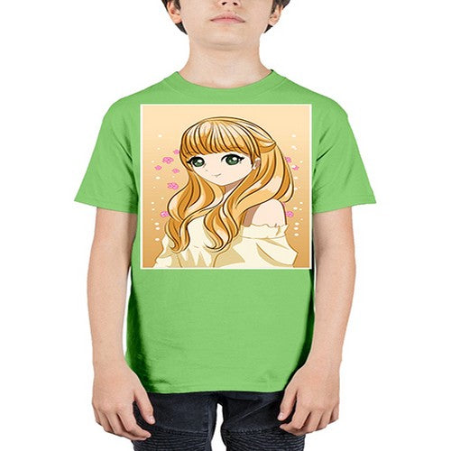 Beautiful princess blonde hair 147# - anime - Youth Tee Unisex