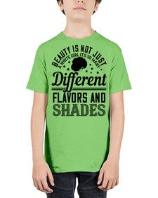 Beauty is not just a white girl Its so many different flavors and shades Style 38# - black afro - Youth Tee Unisex