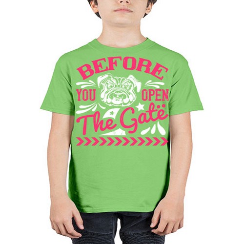 Before You Open The Gate Style 17# - dogs - Youth Tee Unisex