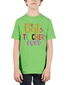 Best Teacher Ever 618# - teacher - Youth Tee Unisex