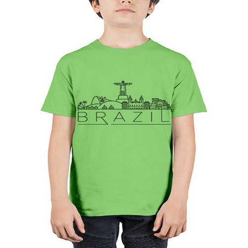 Brazil Minimal Skyline 489# - cities - Youth Tee Unisex