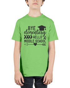 Bye elementary hello middle school 31# - eighth grade - Youth Tee Unisex