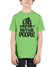Cats Are My Favorite People Style 90# - cats - Youth Tee Unisex
