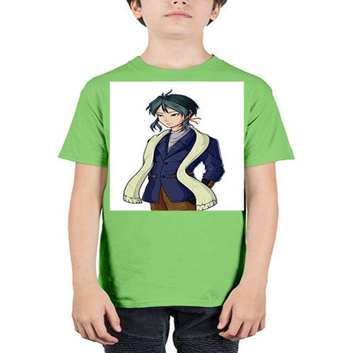 Cool man wearing shawl 59# - anime - Youth Tee Unisex