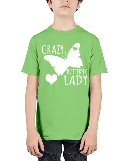 Crayz butterfly lady - butterfly - Youth Tee Unisex