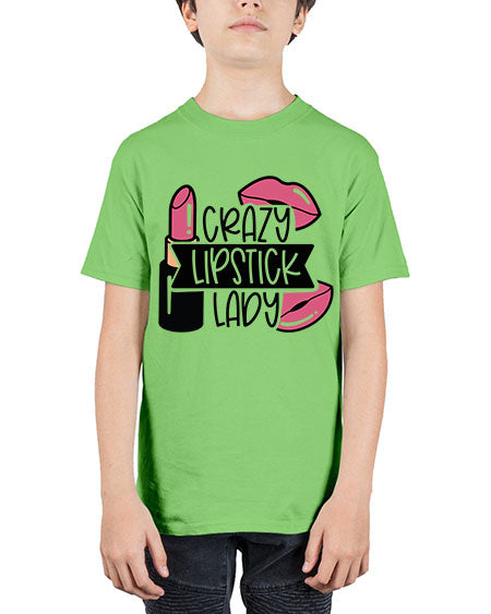 Crazy Lipstick Lady Style 108# - beauty - fashion - Youth Tee Unisex