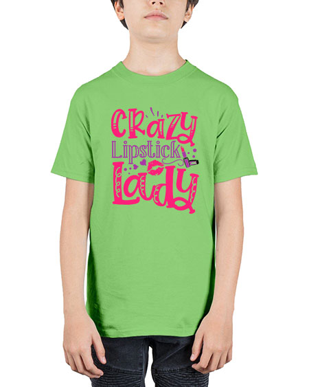 Crazy Lipstick Lady Style 241# - beauty - fashion - Youth Tee Unisex