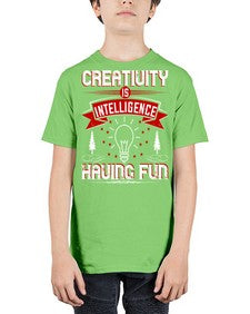 Creativity Is Intelligence Having Fun Style 49# - motivation - Youth Tee Unisex