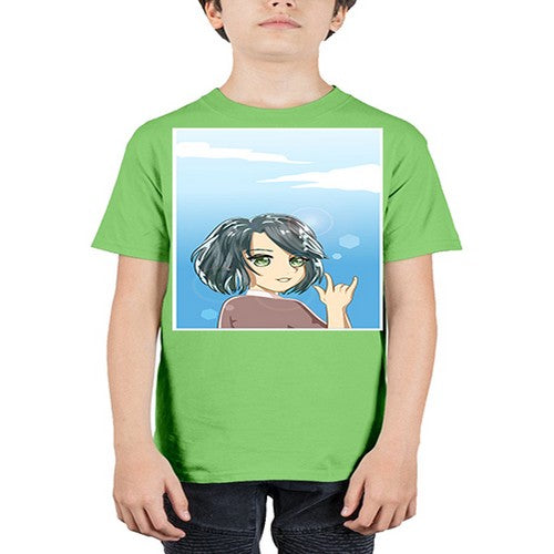 Cute and beautiful little girl with metal hand 151# - anime - Youth Tee Unisex
