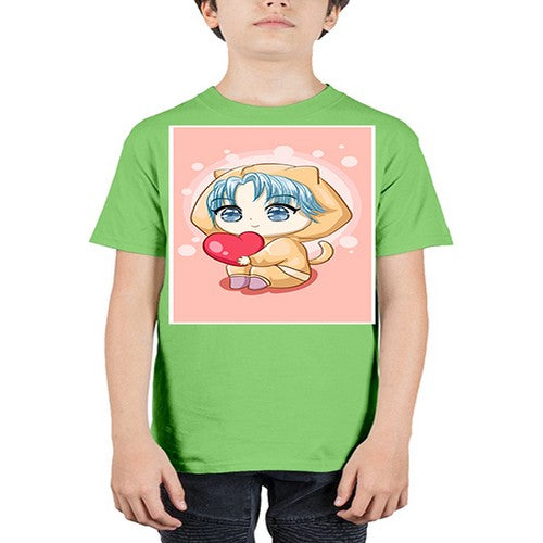 Cute and cool little boy with love 46# - anime - Youth Tee Unisex