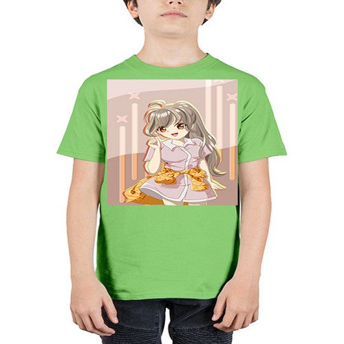 Cute and happy girl with picnic outfit 10# - anime - Youth Tee Unisex