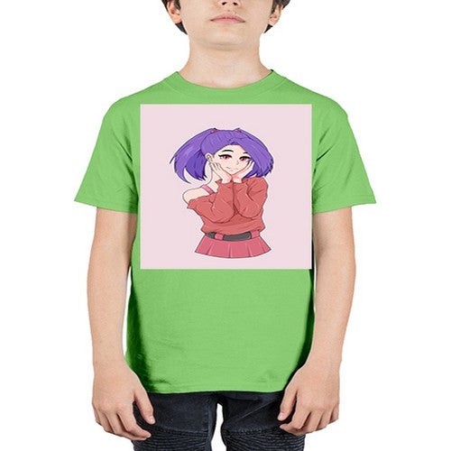 Cute girl with cute pose 138# - anime - Youth Tee Unisex