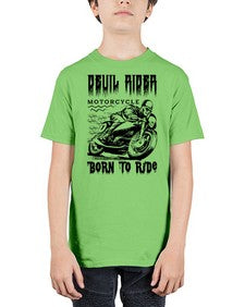 Devil rider 374# - skull and bones - Youth Tee Unisex
