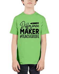 Difference Maker TeacherLife 712# - teacher - Youth Tee Unisex