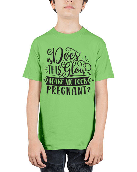 Does this glow make me look pregnant 302# - pregnancy - Youth Tee Unisex