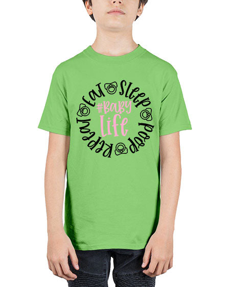 Eat Sleep Poop Repeat BabyLife Style 306# - baby - Youth Tee Unisex
