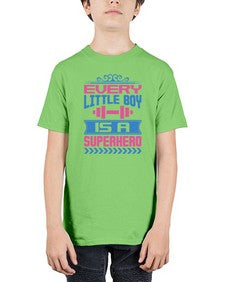 Every little boy is a superhero 124# - cartoon super hero - Youth Tee Unisex
