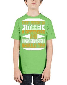 Every person can make a difference and every person should try Style 3# - volunteer - Youth Tee Unisex