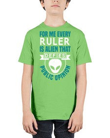Every ruler is an alien 52# - ufo - Youth Tee Unisex
