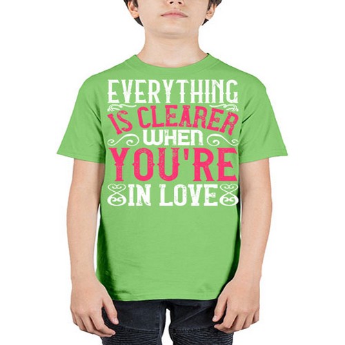 Everything is clearer when youre in love Style 48# - dogs - Youth Tee Unisex