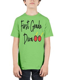 First Grade Diva 124# - first grade - Youth Tee Unisex