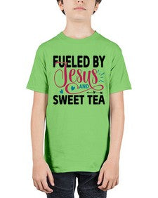 Fueled By Jesus And Sweet Tea 989# - tea - Youth Tee Unisex