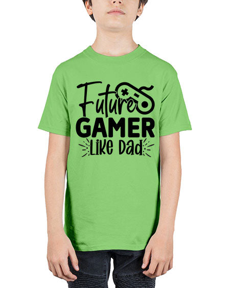 Future Gamer Like Dad 312# - kids - Youth Tee Unisex