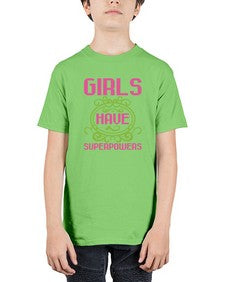 Girls have superpowerss 130# - cartoon super hero - Youth Tee Unisex