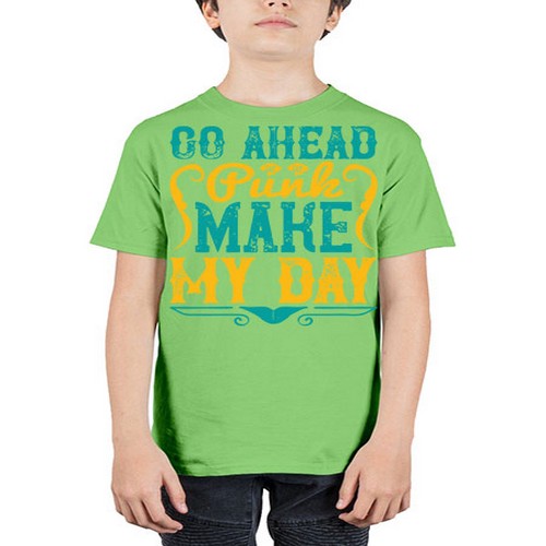 Go Ahead Punk Make My Day Style 45# - dogs - Youth Tee Unisex