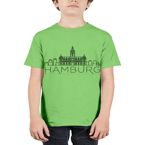 Hamburg Minimal Skyline 804# - cities - Youth Tee Unisex