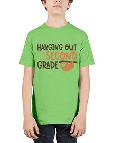 Hanging Out in Second 235# - second grade - Youth Tee Unisex